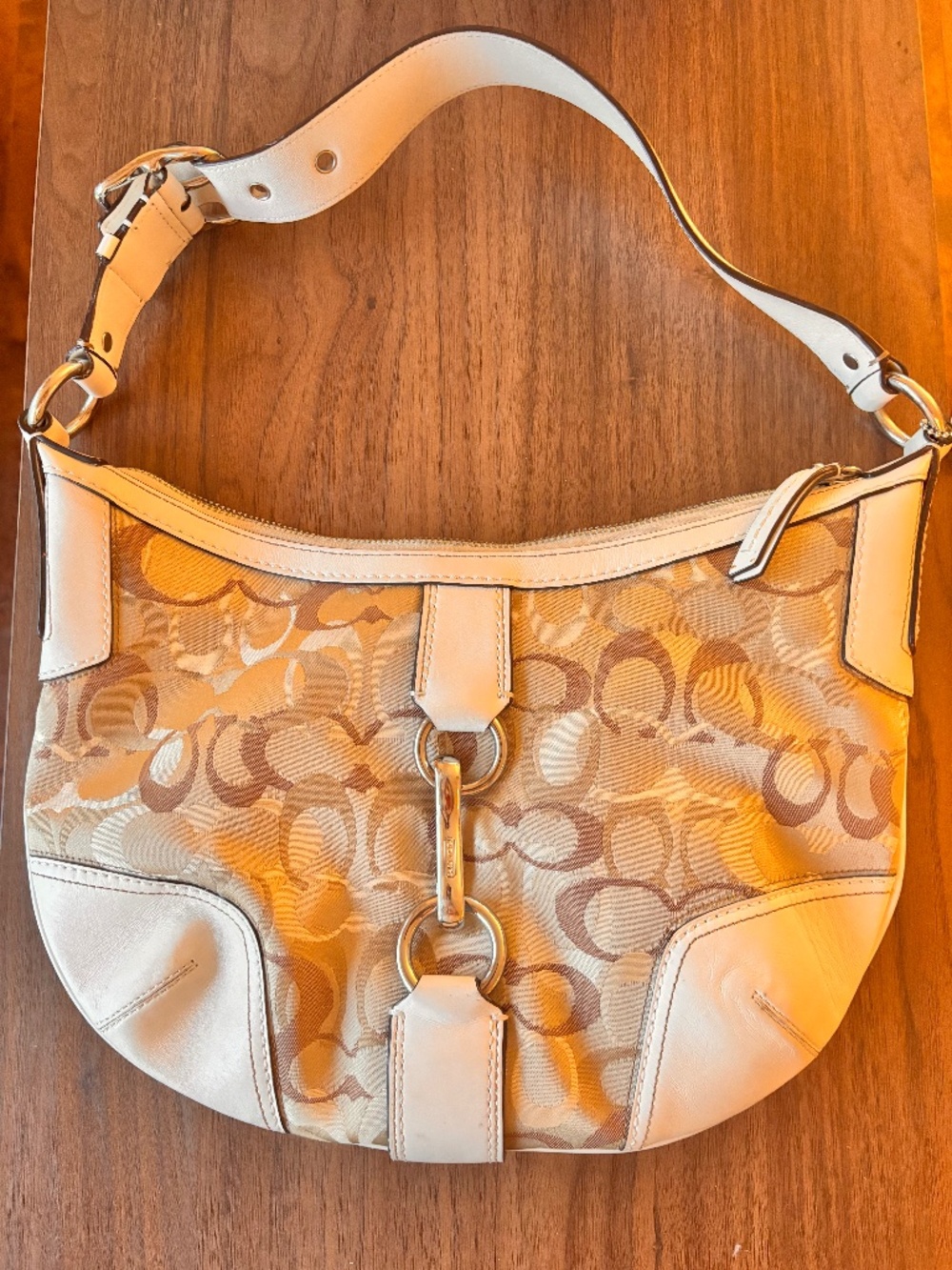 Vintage Coach Y2K Signature Clip Hobo Bag